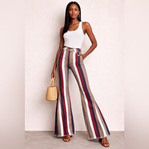 Striped Flare Pants